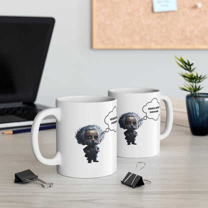 Racists Ruined Everything | HD Graphics | Science | Geek Gift | Einstein | Ceramic Mug | 11oz