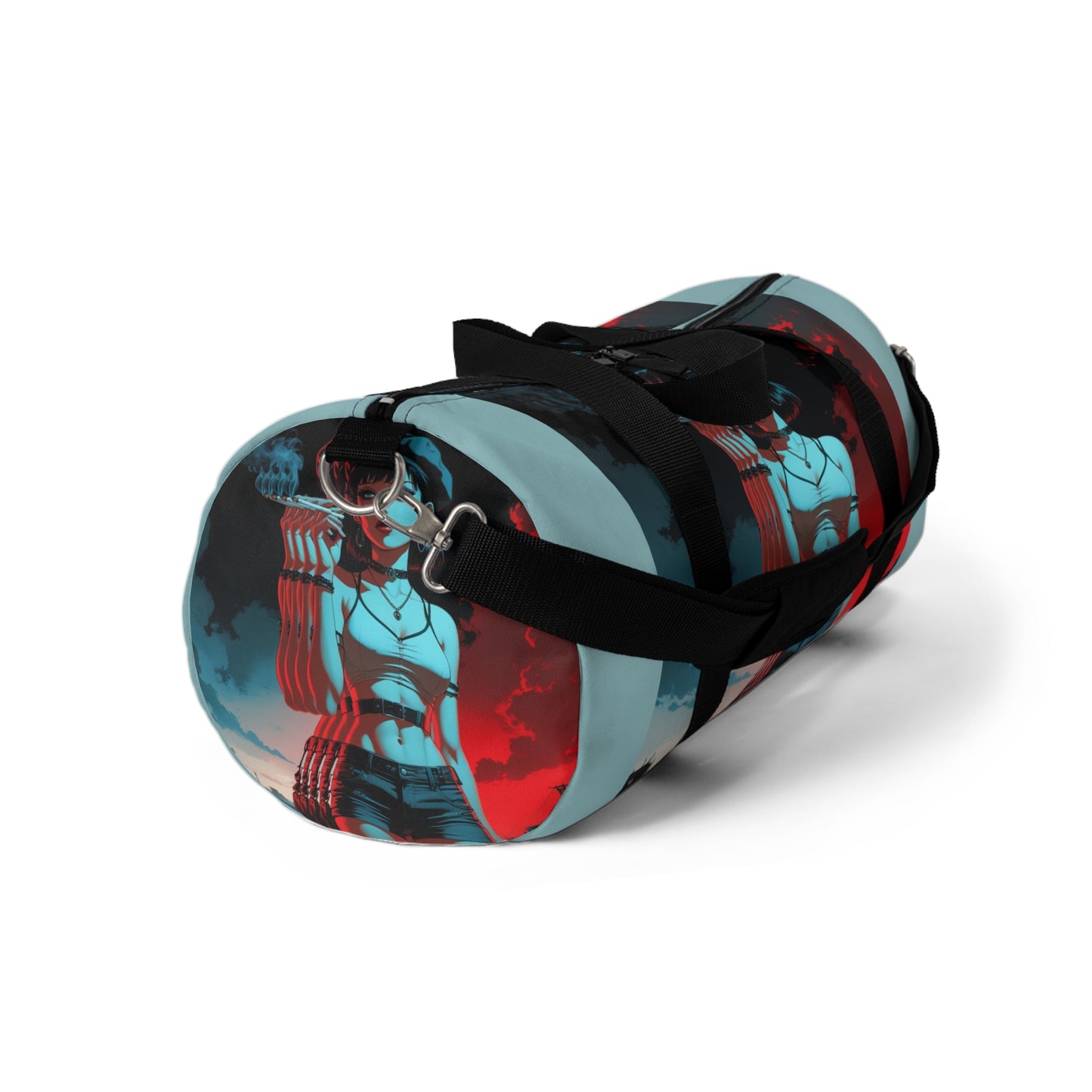 Transcend Fear Duffel Bag - Bold Graphic Design for Travel and Gym
