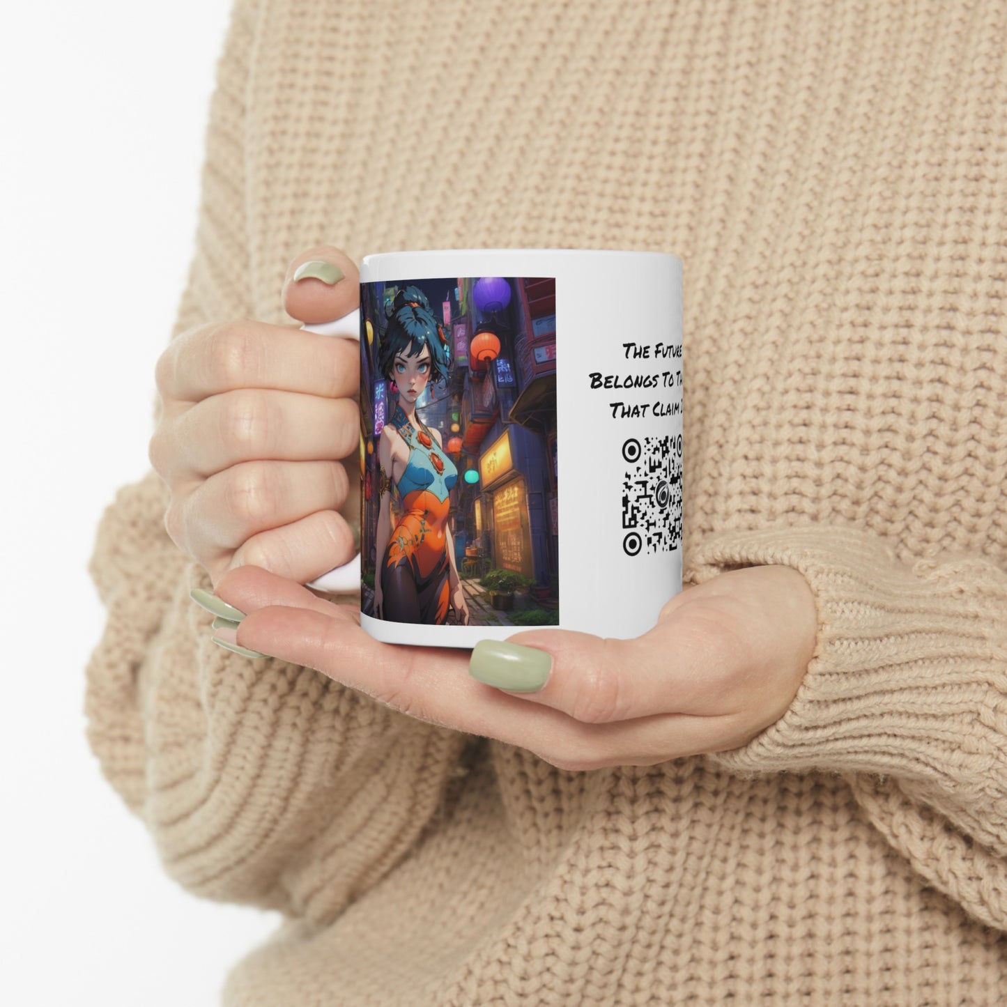 Night Tide | HD Graphic | Anime | Coffee | Tea | Hot Chocolate | Ceramic Mug | 11oz
