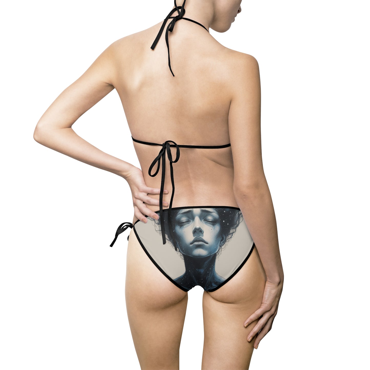 Ethereal Cosmic Women’s Bikini Swimsuit with Unique Design