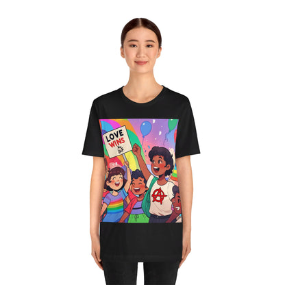 Love Wins | Inspirational | Anarchy | Alternative Living | Unisex | Men's | Women's | Tee | T-Shirt