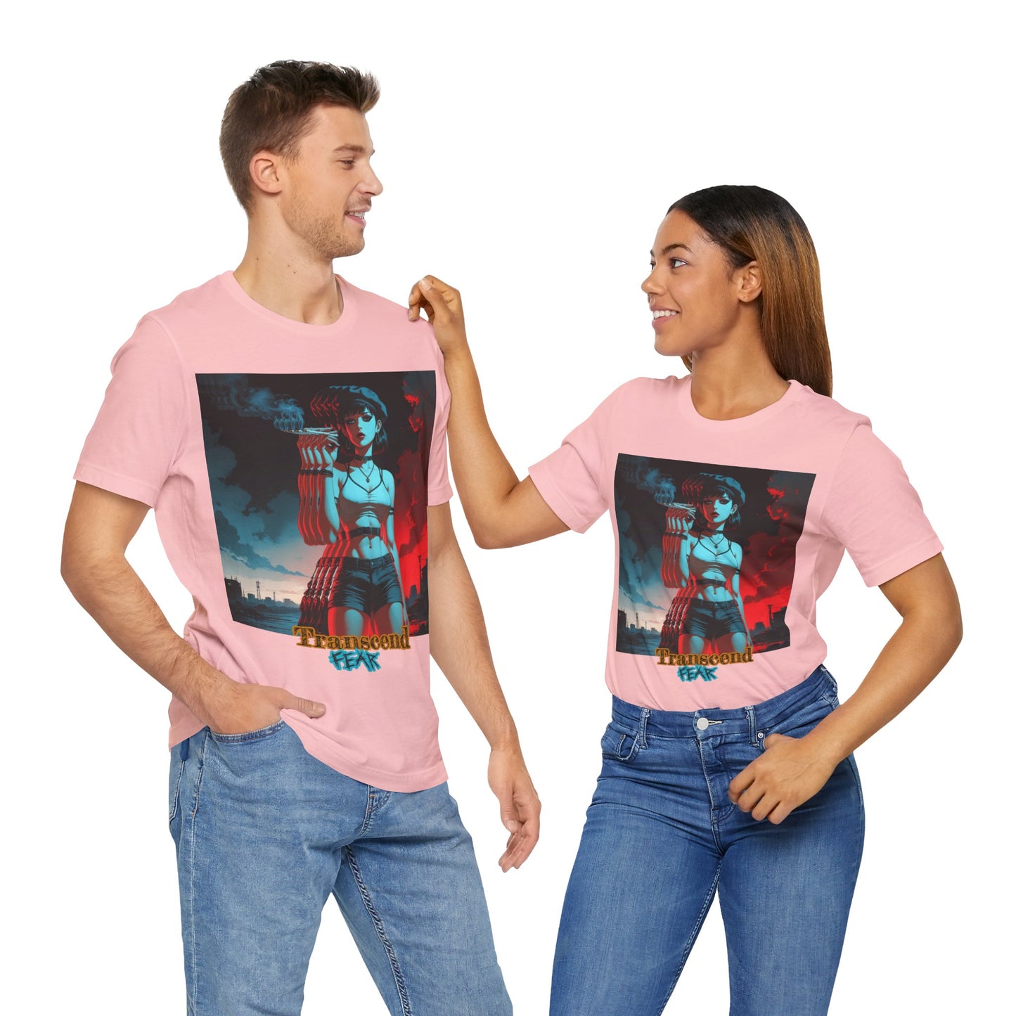 Transcend Fear Graphic Tee - Unisex Jersey Short Sleeve T-Shirt