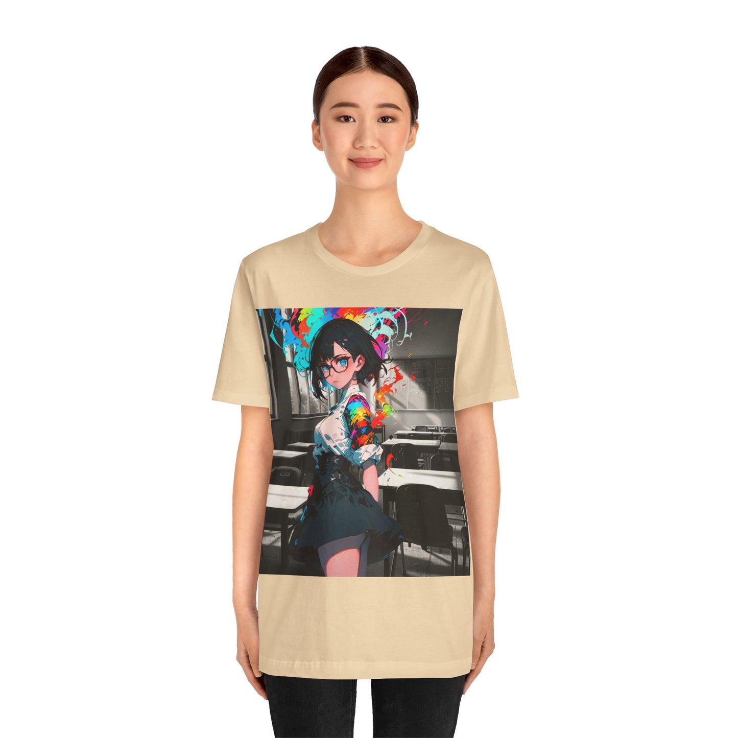 Back 2 Schoolgirl  | Anime | Mixed Medium | Unisex | Men's | Women's | Tee | T-Shirt