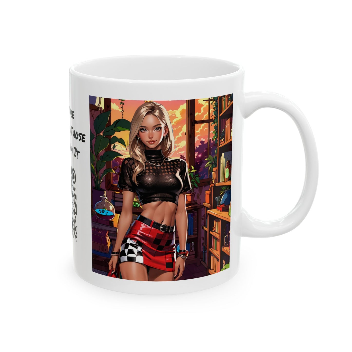 The Golden Hour | Anime | Mini Skirt | Pretty Girl | Coffee |  Tea |  Hot Chocolate | 11oz