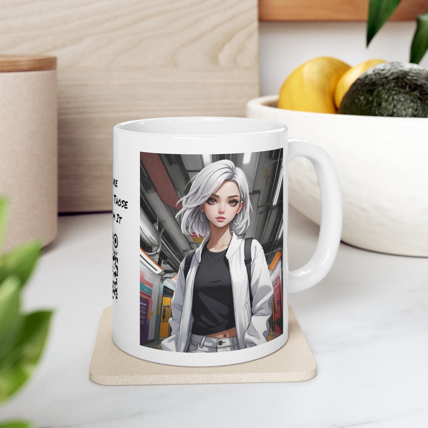 Subway Service | HD Graphic | Anime | Pretty Girl | Coffee | Tea | Hot Chocolate | 11oz | White Mug