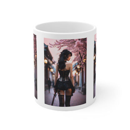 Onna-Bugeisha | Photorealistic | HD Graphic | Female Samurai | Girl Power | Coffee | Tea | Hot Chocolate | 11oz | White Mug