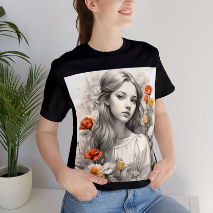 Flower Girl | Dainty | Coquette | Cottagecore | HD Graphic | Quaint | Wholesome | Wildflowers | Unisex | Men's | Women's | Tee | T-Shirt