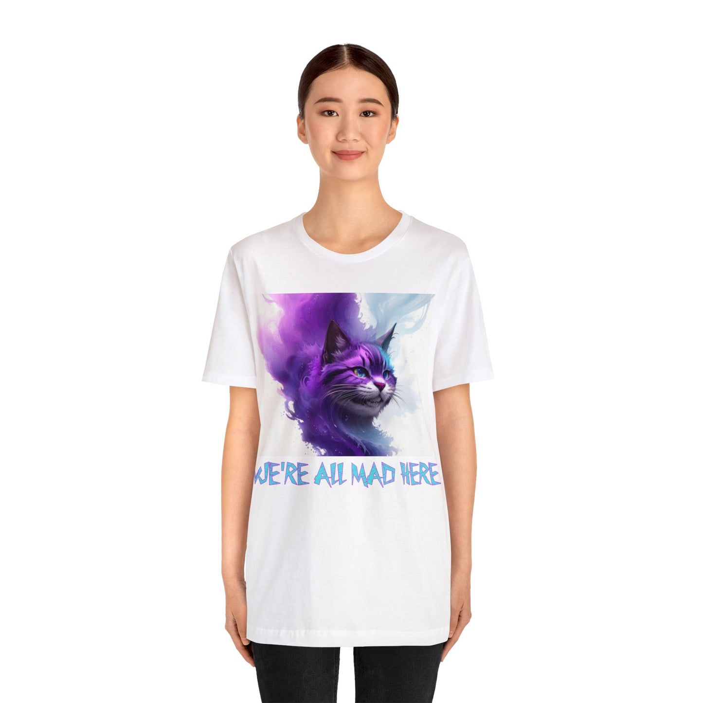Cheshire Cat | We're All Mad Here | Alice Through The Looking Glass | Alice In Wonderland | Louis Carroll | Unisex | Men's | Women's | Tee | T-Shirt