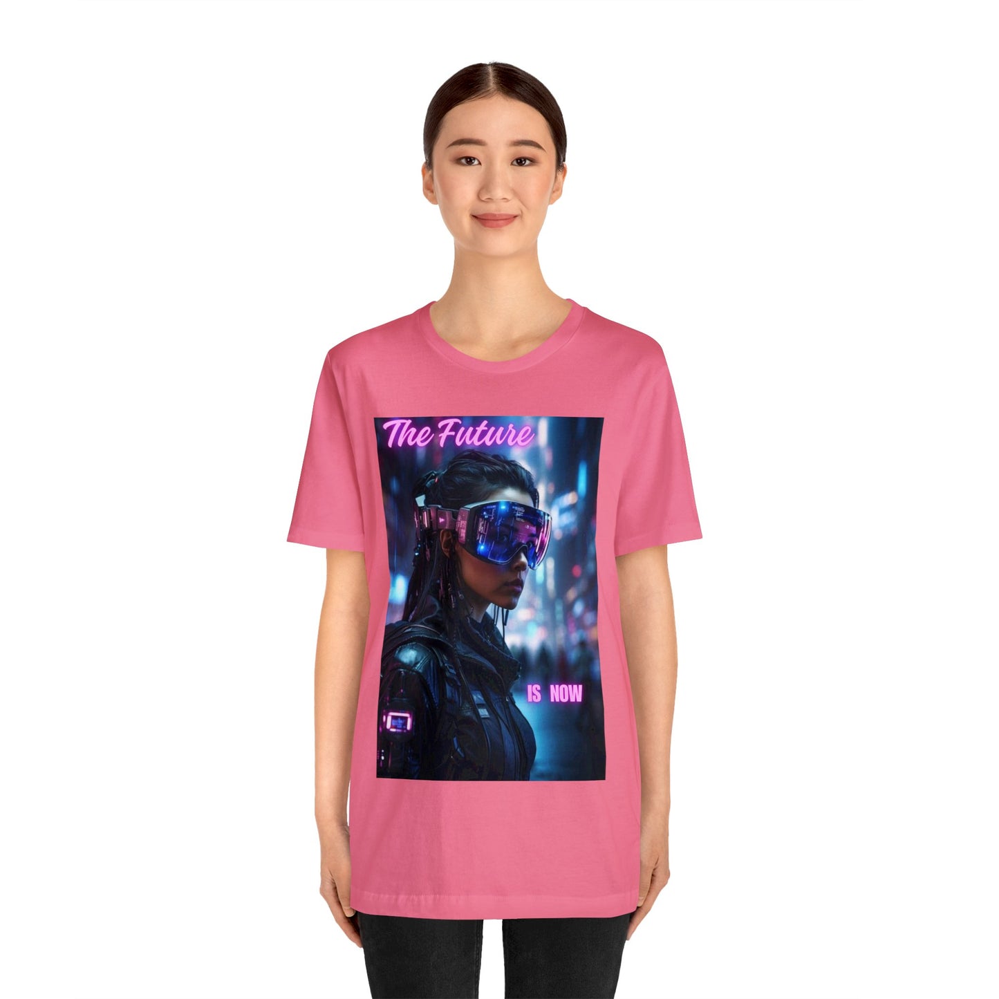 The Future Is Now | Anime Gift | Fantasy Girl |Cyberpunk | Sci Fi | Futuristic | HD Graphics | Unisex | Men's | Women's | Tee | T-Shirt