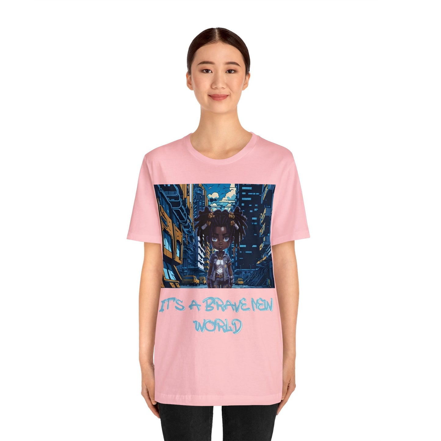 Brave New World | Black Girl Magic | Anime | HD Graphic | Trendy | Artwork |  Unisex | Men's | Women's | Tee | T-Shirt