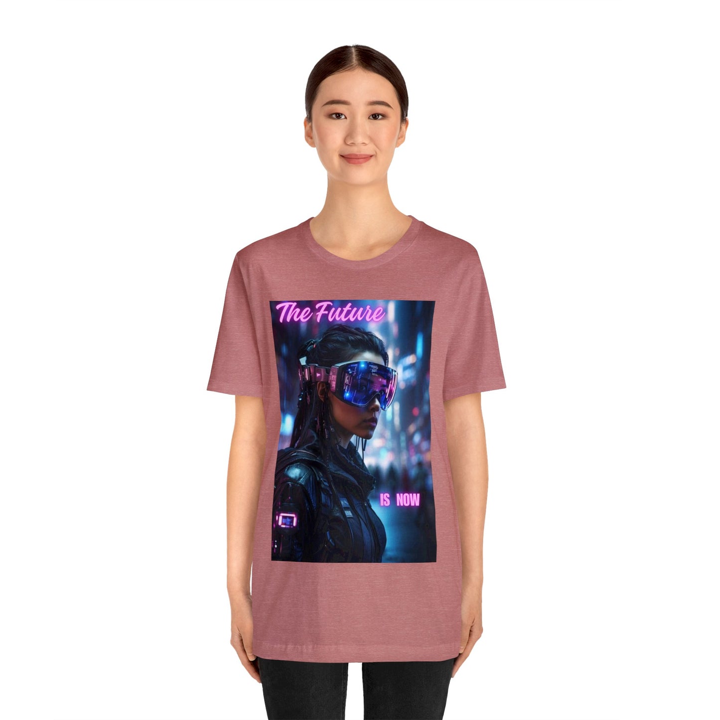The Future Is Now | Anime Gift | Fantasy Girl |Cyberpunk | Sci Fi | Futuristic | HD Graphics | Unisex | Men's | Women's | Tee | T-Shirt