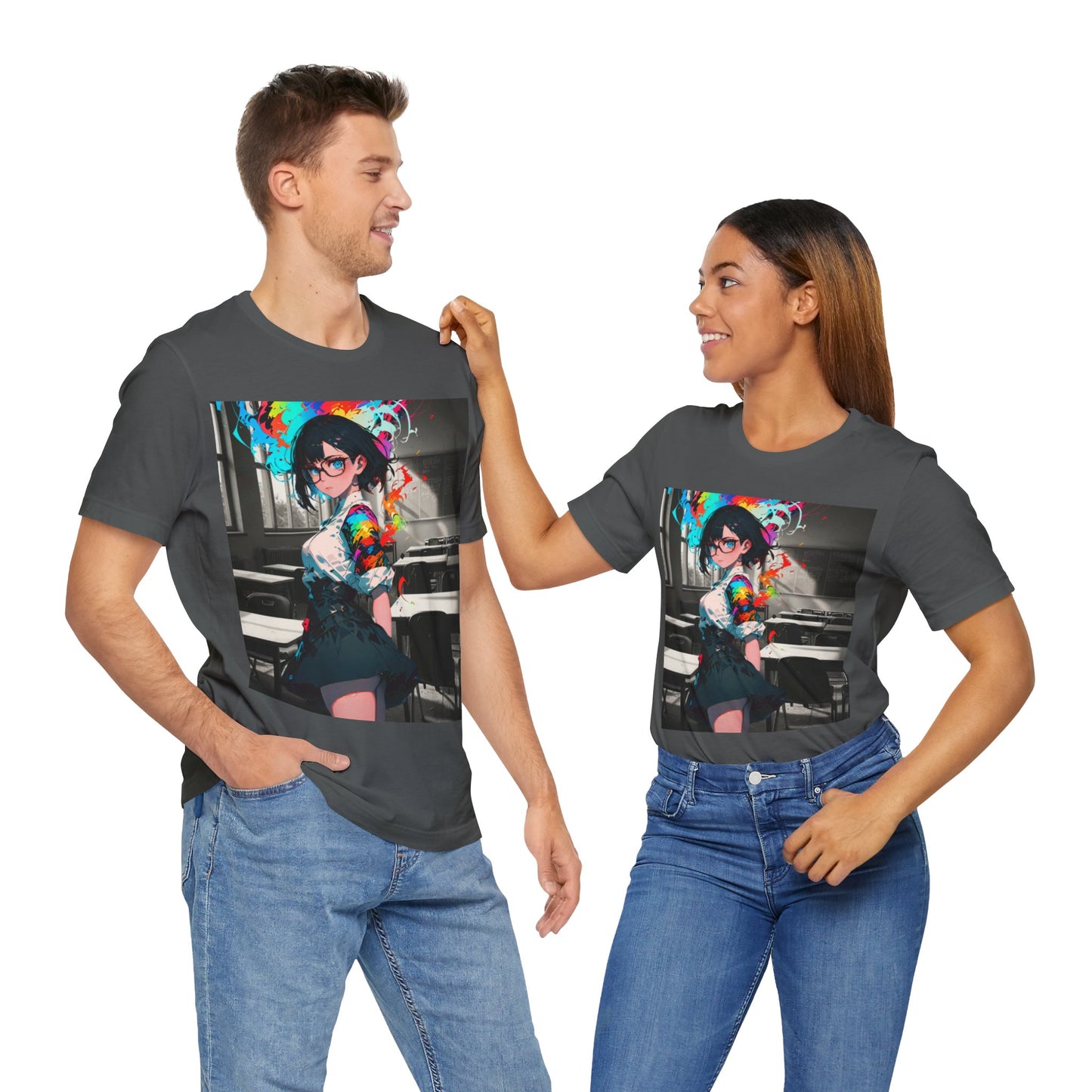Back 2 Schoolgirl  | Anime | Mixed Medium | Unisex | Men's | Women's | Tee | T-Shirt