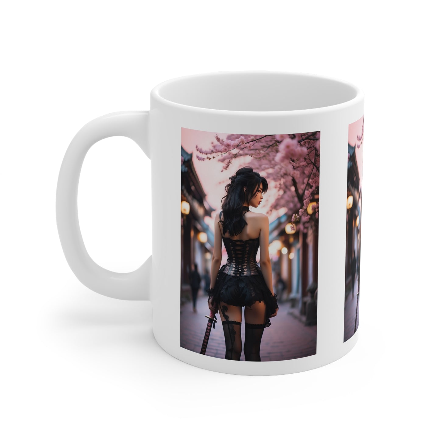 Onna-Bugeisha | Photorealistic | HD Graphic | Female Samurai | Girl Power | Coffee | Tea | Hot Chocolate | 11oz | White Mug