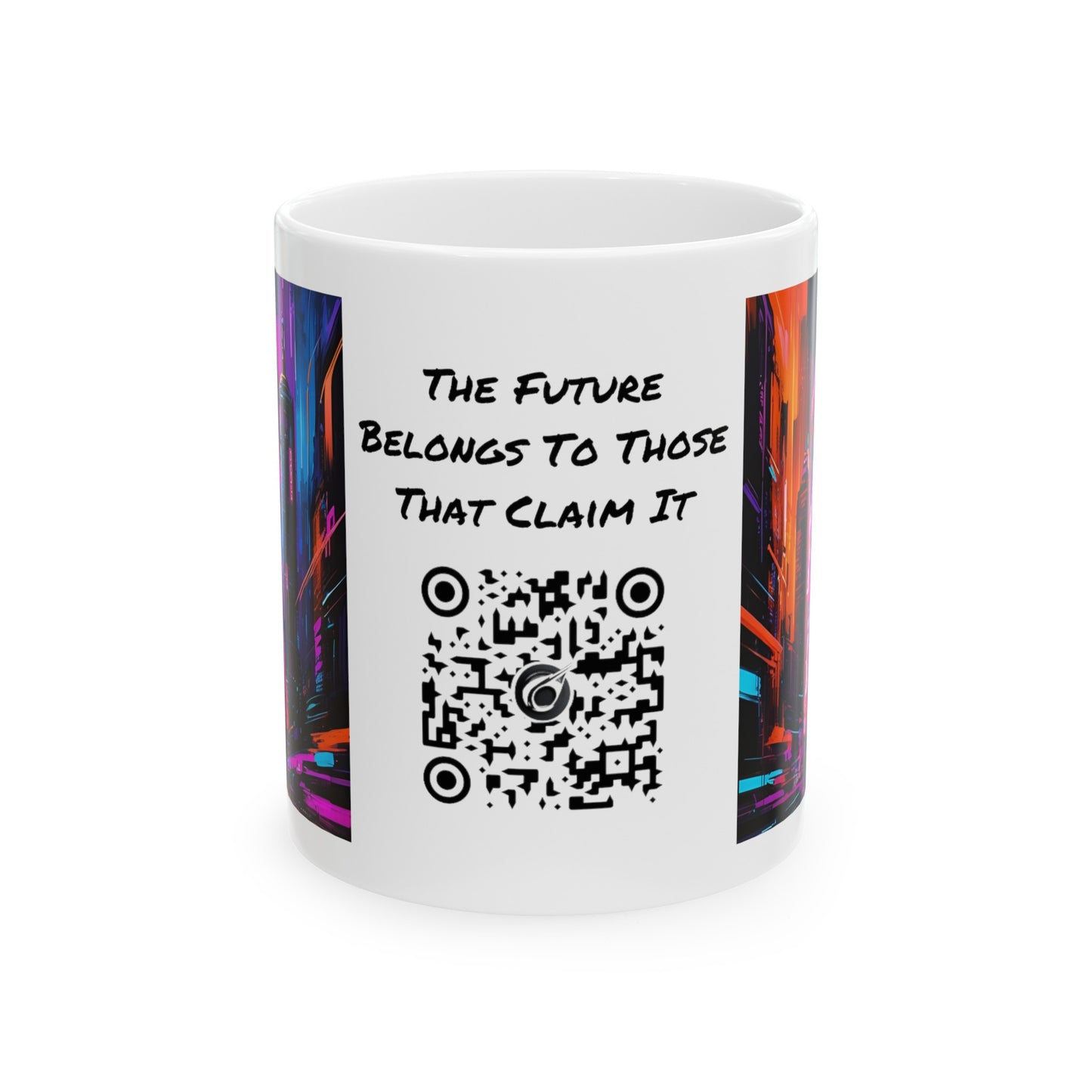 Crossroads Of Color | HD Graphic | Abstract | Neon Color | Anime | Coffee |  Tea |  Hot Chocolate | 11oz