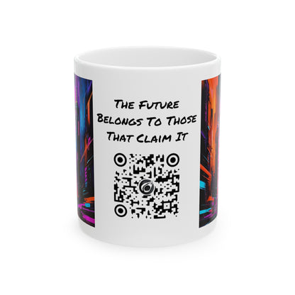Crossroads Of Color | HD Graphic | Abstract | Neon Color | Anime | Coffee |  Tea |  Hot Chocolate | 11oz