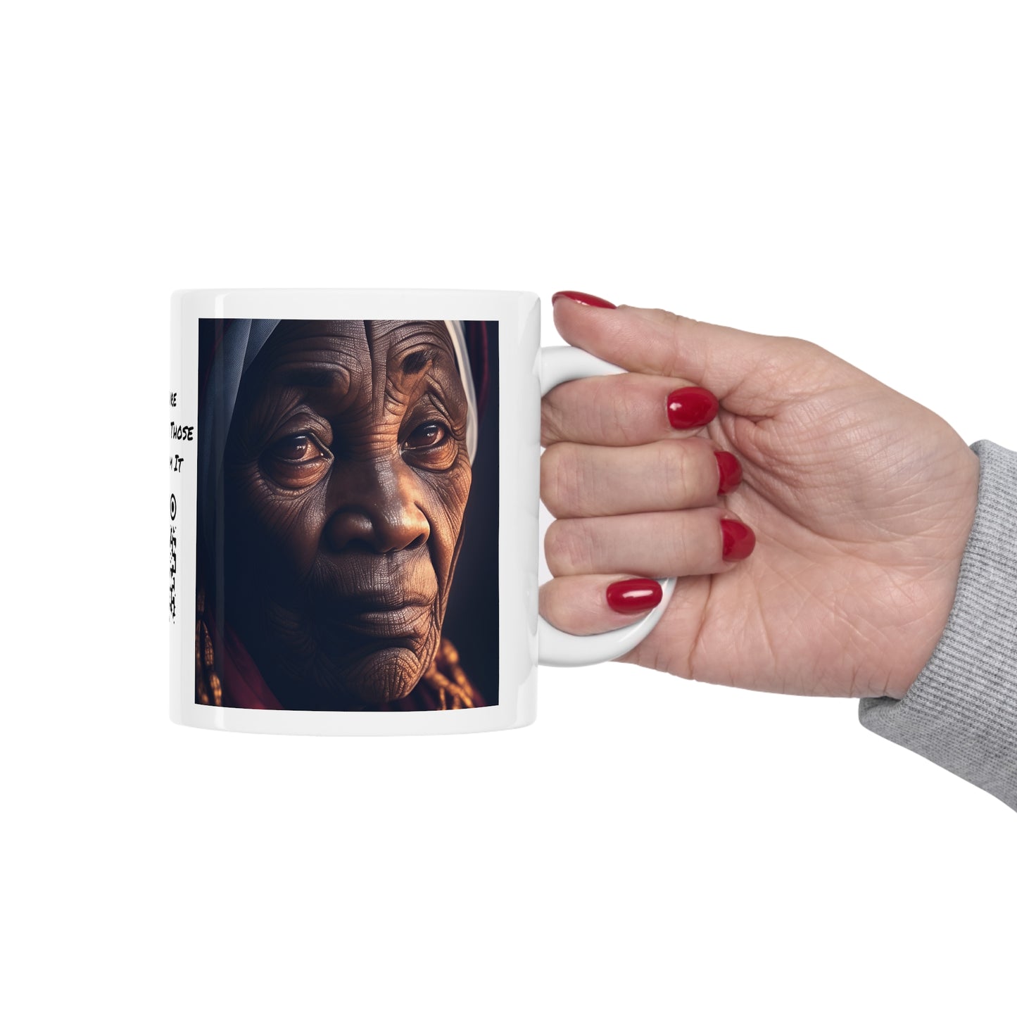 Wisdom's Face | African Woman | HD | Photorealistic | Teevolution | Coffee | Tea | Hot Chocolate | Ceramic Mug | 11oz