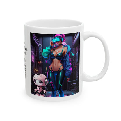 Cyber Cuties | HD Graphic | Anime | Cyber Punk | Coffee | Tea | Hot Chocolate | 11oz | White Mug