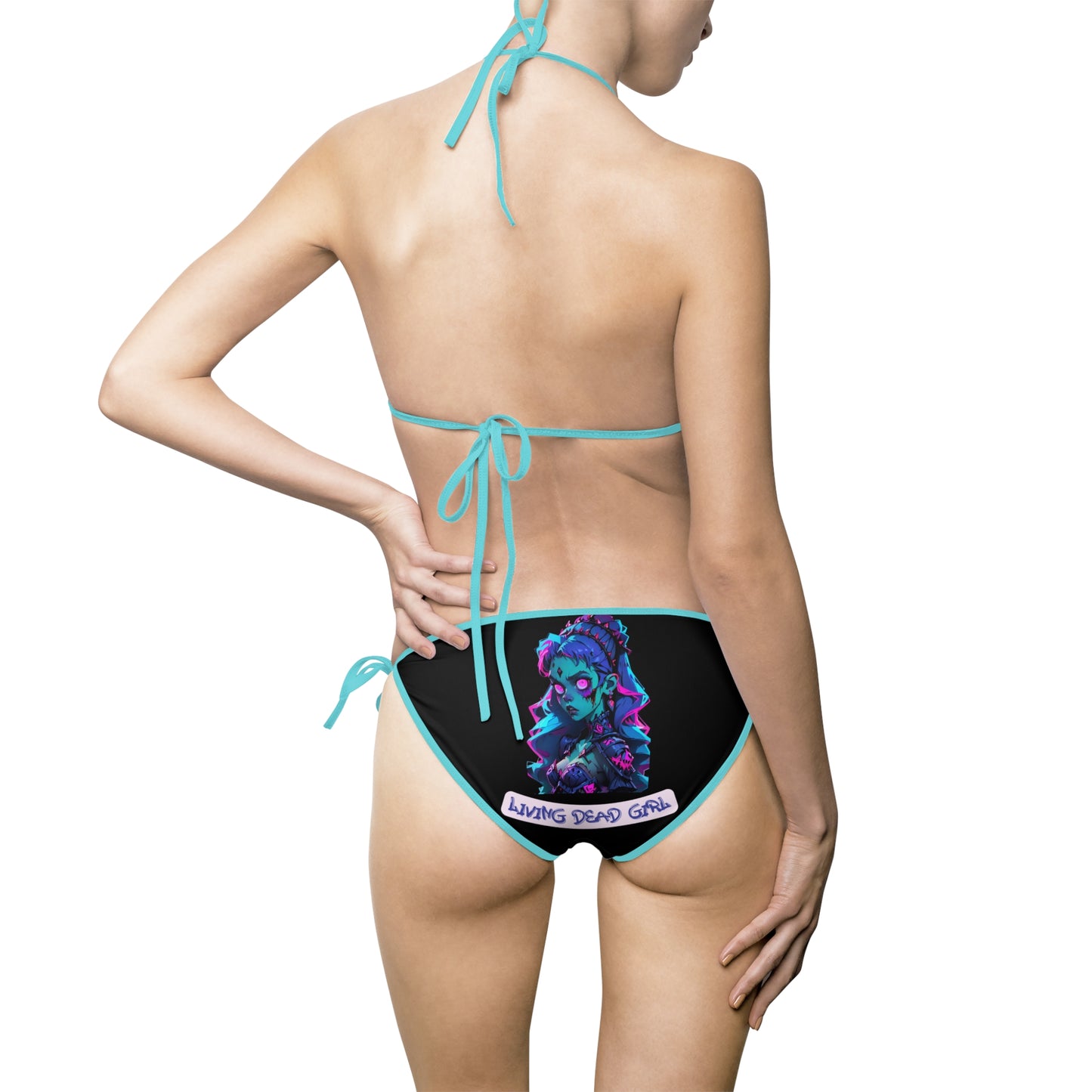 Vibrant Graphic Women's Bikini Swimsuit - Perfect for Beach Days and Summer Fun