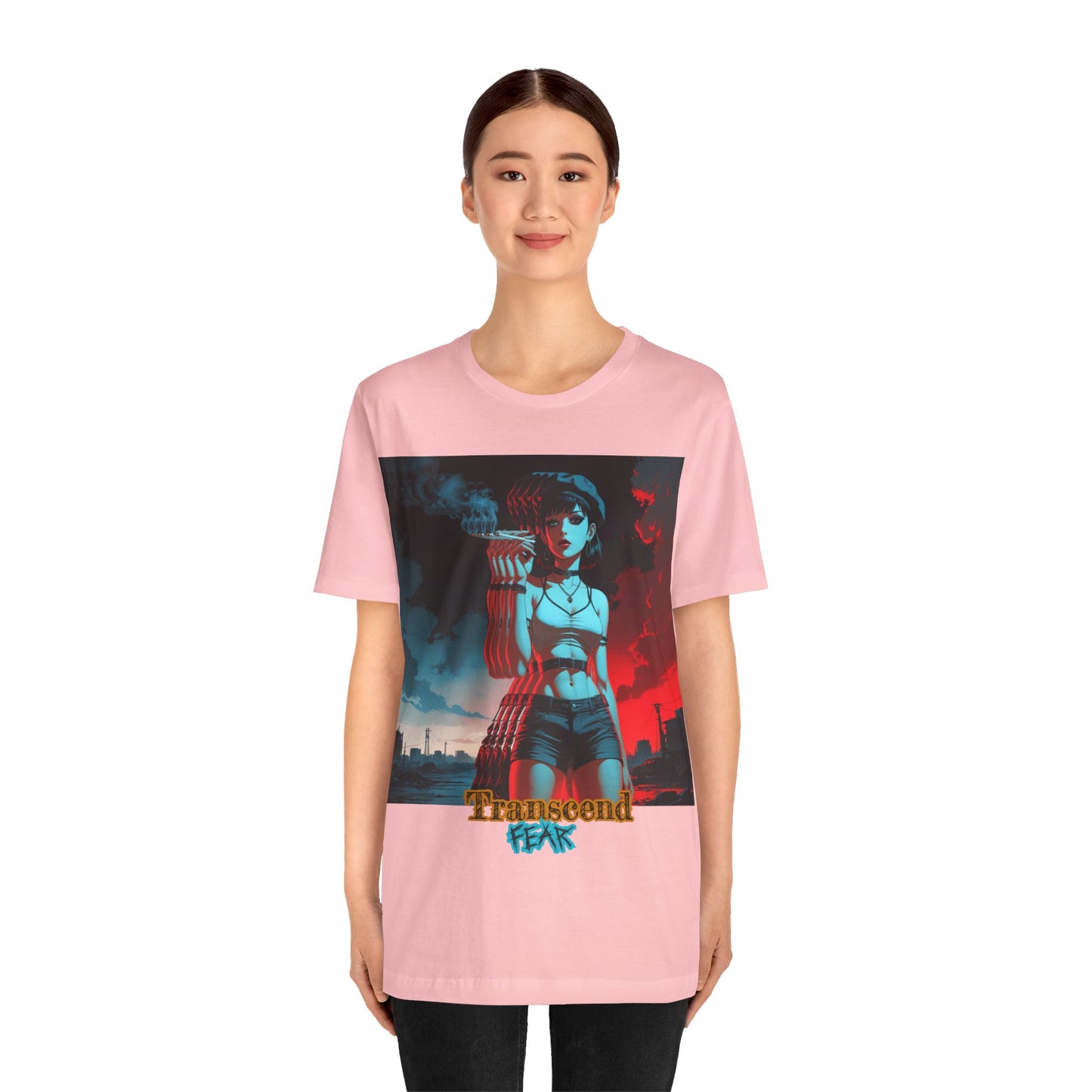 Transcend Fear Graphic Tee - Unisex Jersey Short Sleeve T-Shirt