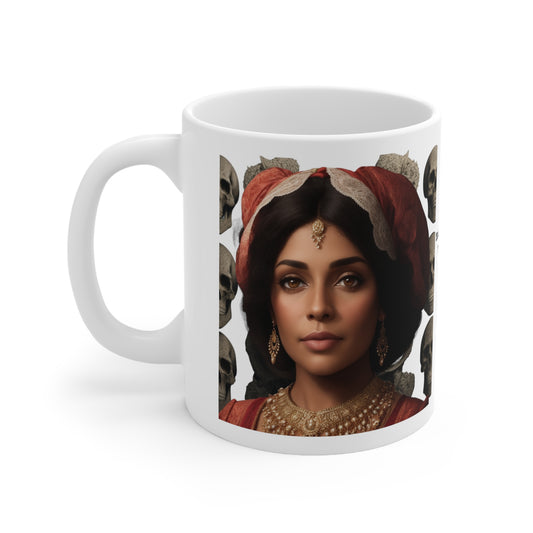 Maman Brigitte | Granny Brigitte | Voodoo | Ghede Family | Loa | Coffee | Tea | Hot Chocolate | Ceramic Mug | 11oz