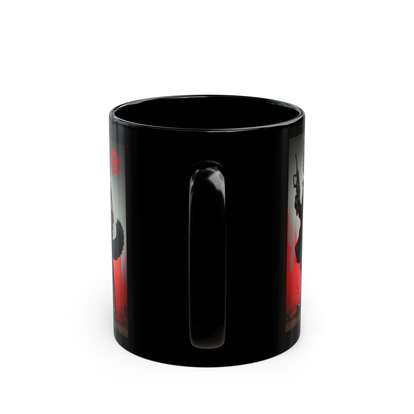 Sabo Tabbi | Anarchy | Pro Union | Historic | Black Cat | HD Graphic | Sabo Tabby IWW | Coffee | Tea | Hot Chocolate | 11oz | Black Mug