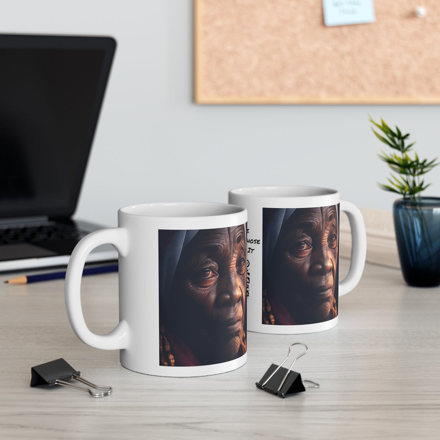 Wisdom's Face | African Woman | HD | Photorealistic | Teevolution | Coffee | Tea | Hot Chocolate | Ceramic Mug | 11oz