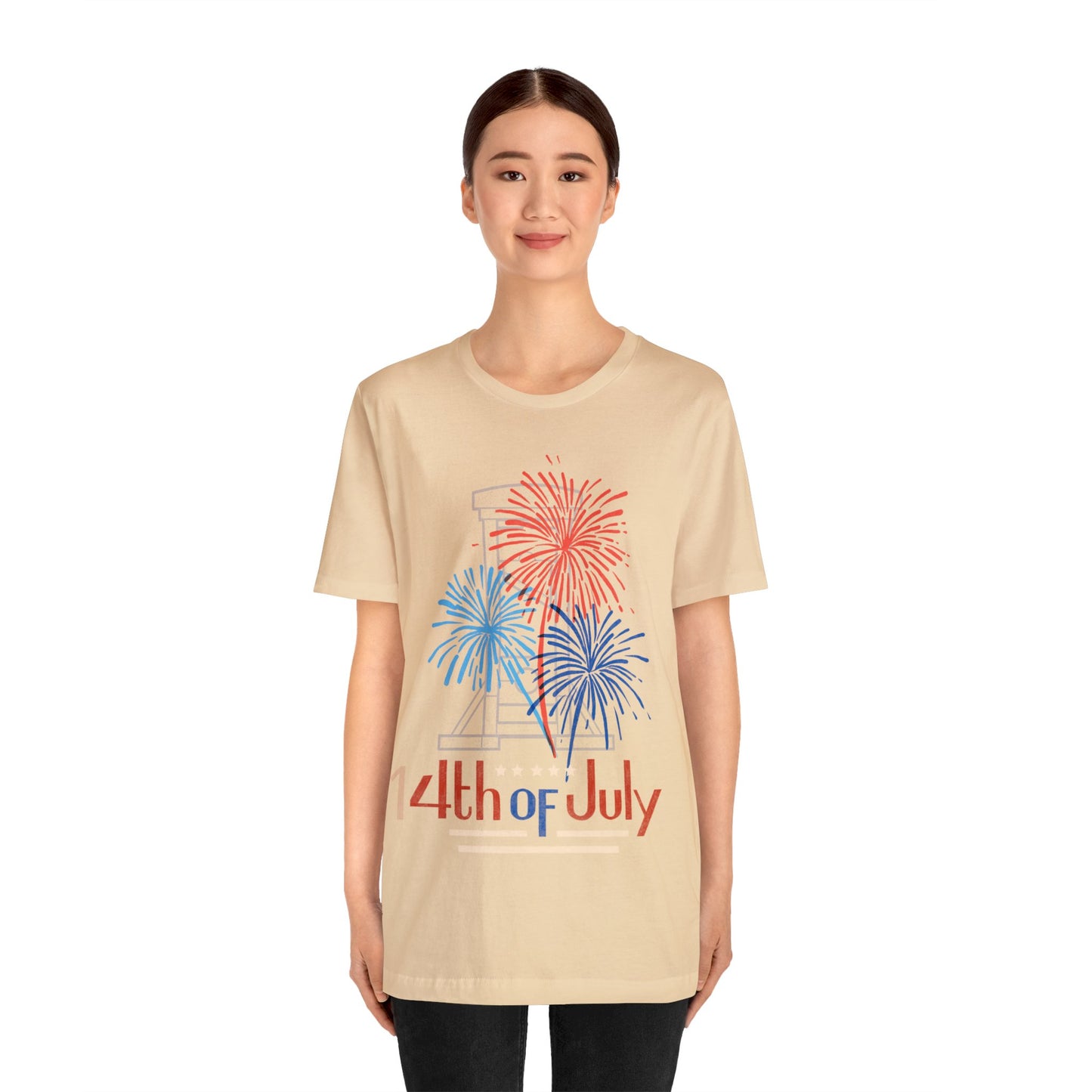 Patriotic Gift | Fireworks | Independence Day | July 4th | July 14th |  Guillotine | USA | Freedom | America | Fourth of July | Bastille Day | France | Unisex | Men's | Women's | Tee | T-Shirt