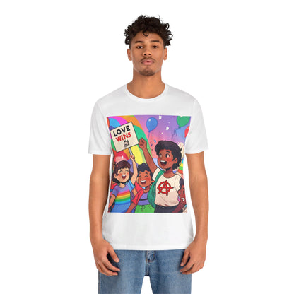 Love Wins | Inspirational | Anarchy | Alternative Living | Unisex | Men's | Women's | Tee | T-Shirt