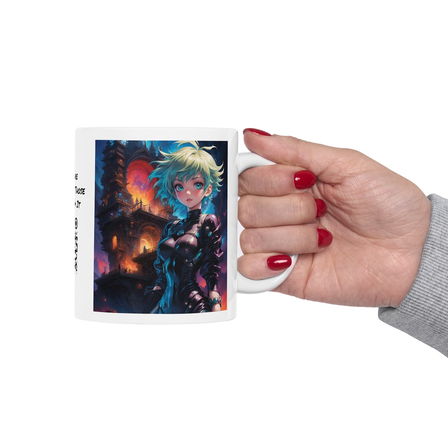 Portal Hottie | HD Graphic | Fantasy Girl | Gamer | Anime | Manga | Coffee | Tea | Hot Chocolate | 11oz | White Mug