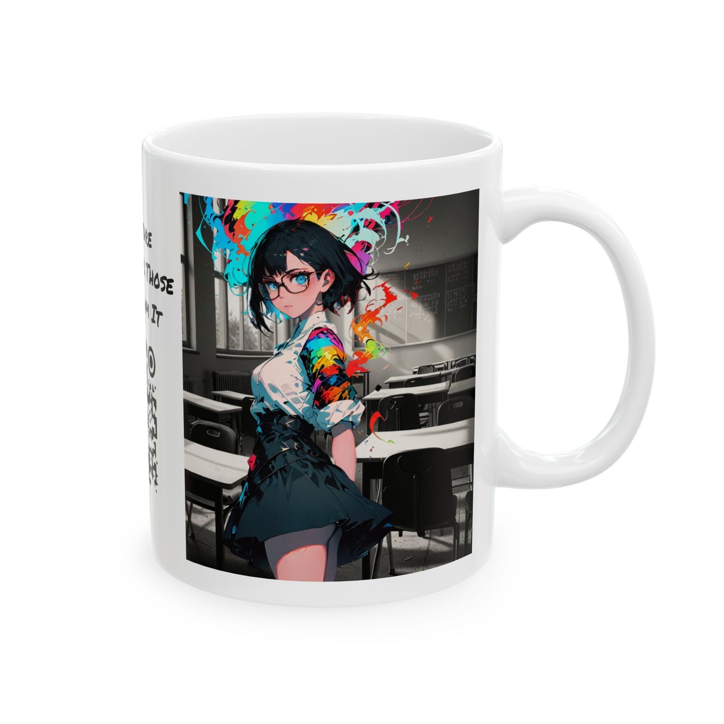Back 2 Schoolgirl  | Anime | Mixed Medium | Coffee |  Tea |  Hot Chocolate | 11oz