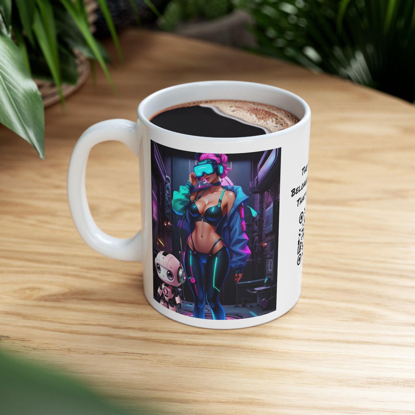 Cyber Cuties | HD Graphic | Anime | Cyber Punk | Coffee | Tea | Hot Chocolate | 11oz | White Mug