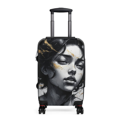 Artistic Carry-On Suitcase with Elegant Design
