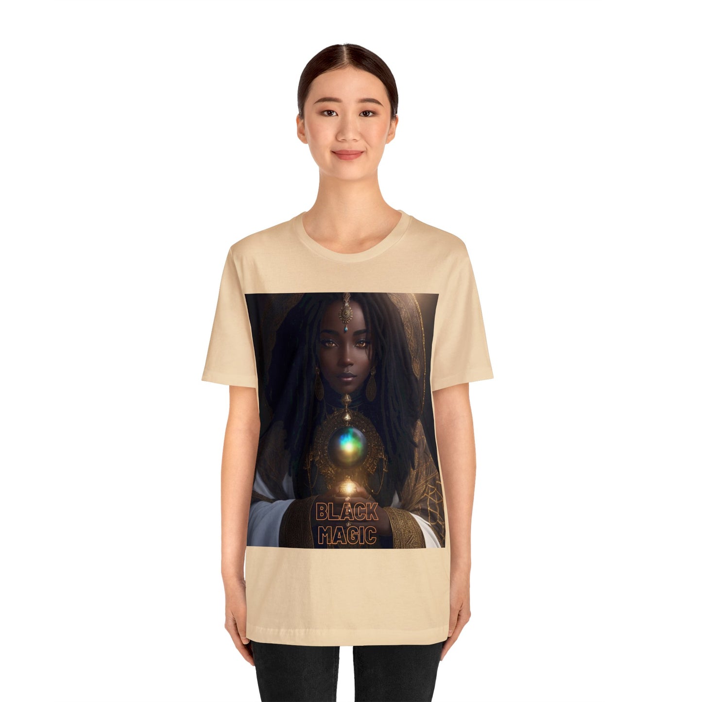 Black Magic | Tee | Priestess | Afrocentric | HD Graphic | Black Fantasy Character | Strong Women | Unisex | Men's | Women's | Tee | T-Shirt