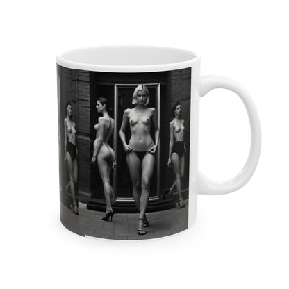 Black And White Beauties | Photorealism | Art | Nudes| Models | Fashion | HD Graphics | Coffee | Tea | Hot Chocolate | 11oz | White Mug