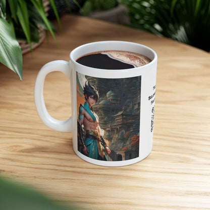 The Warrior's Way | HD Graphic | Fantasy | Anime | Manga | Video Game | Hero | Coffee | Tea | Hot Chocolate | 11oz | White Mug